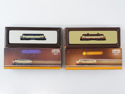 Lot 306 - A pair of MARKLIN Z Gauge German Outline...