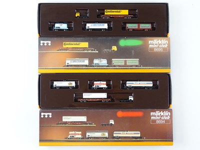 Lot 314 - A pair of MARKLIN Z Gauge German Outline lorry...