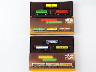 Lot 318 - A pair of MARKLIN Z Gauge Swiss and German...