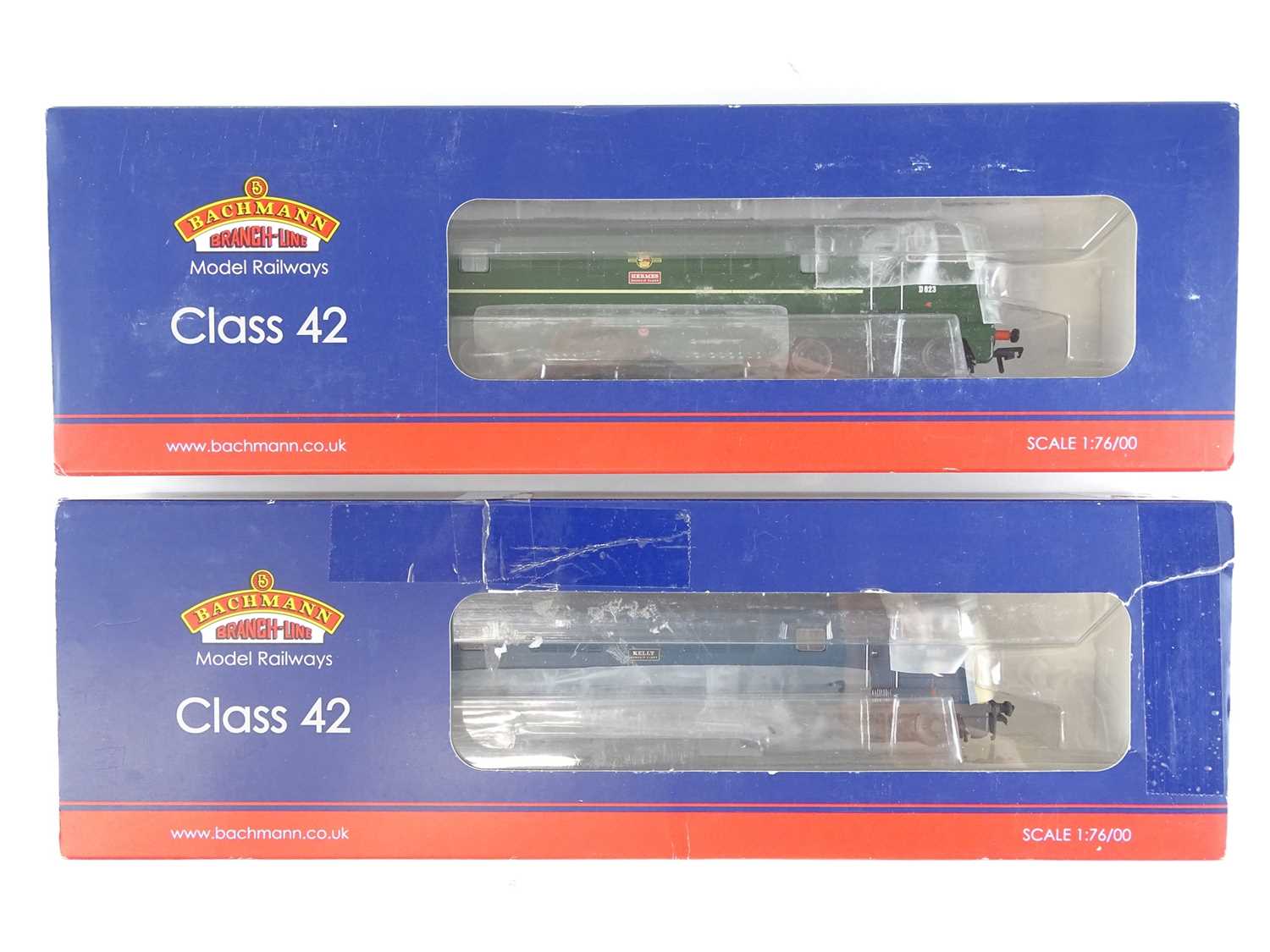 Lot 519 - A pair of BACHMANN Warship Class diesel...