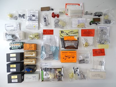 Lot 364 - A group of built and unbuilt white metal kits...