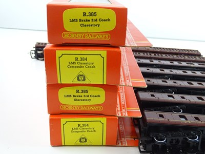 Lot 375 - A group of HORNBY passenger coaches all in LMS...