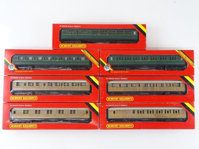 Lot 379 - A group of HORNBY passenger coaches in various...