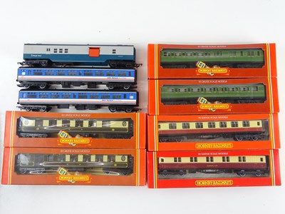 Lot 380 - A group of HORNBY passenger coaches in various...