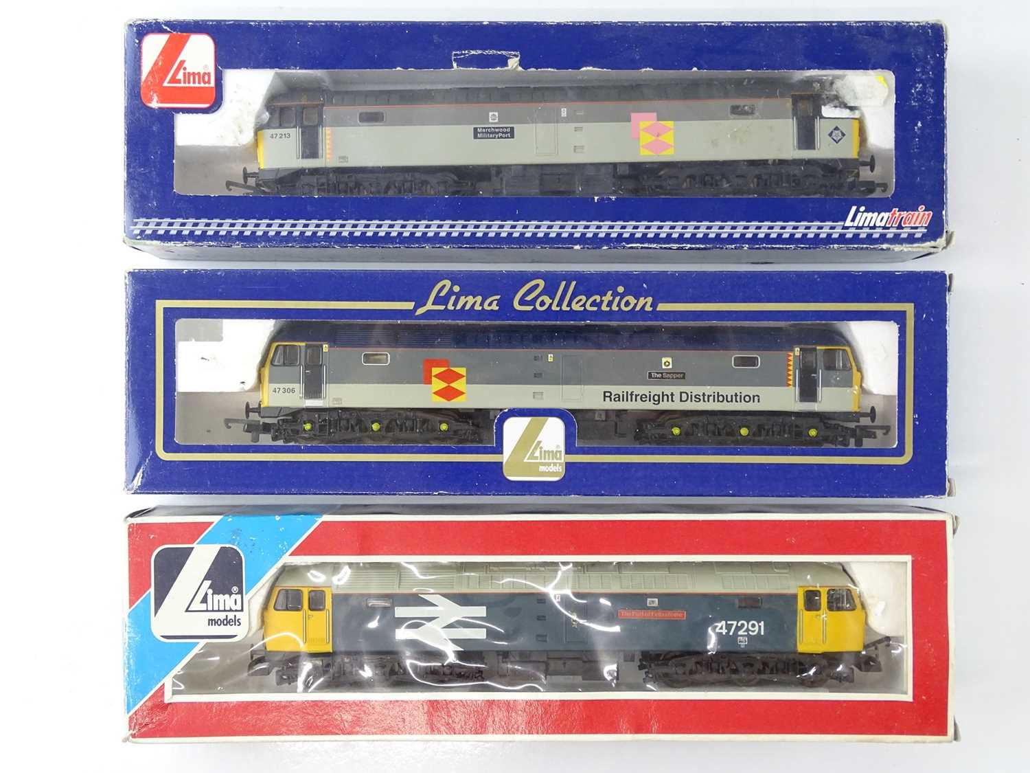 Lot 388 - A group of LIMA Class 47 diesel locos in...