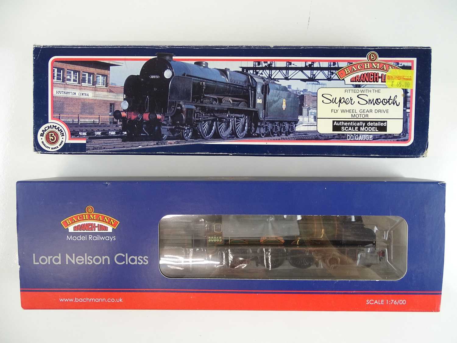 Lot 525 - A pair of BACHMANN Lord Nelson Class steam...