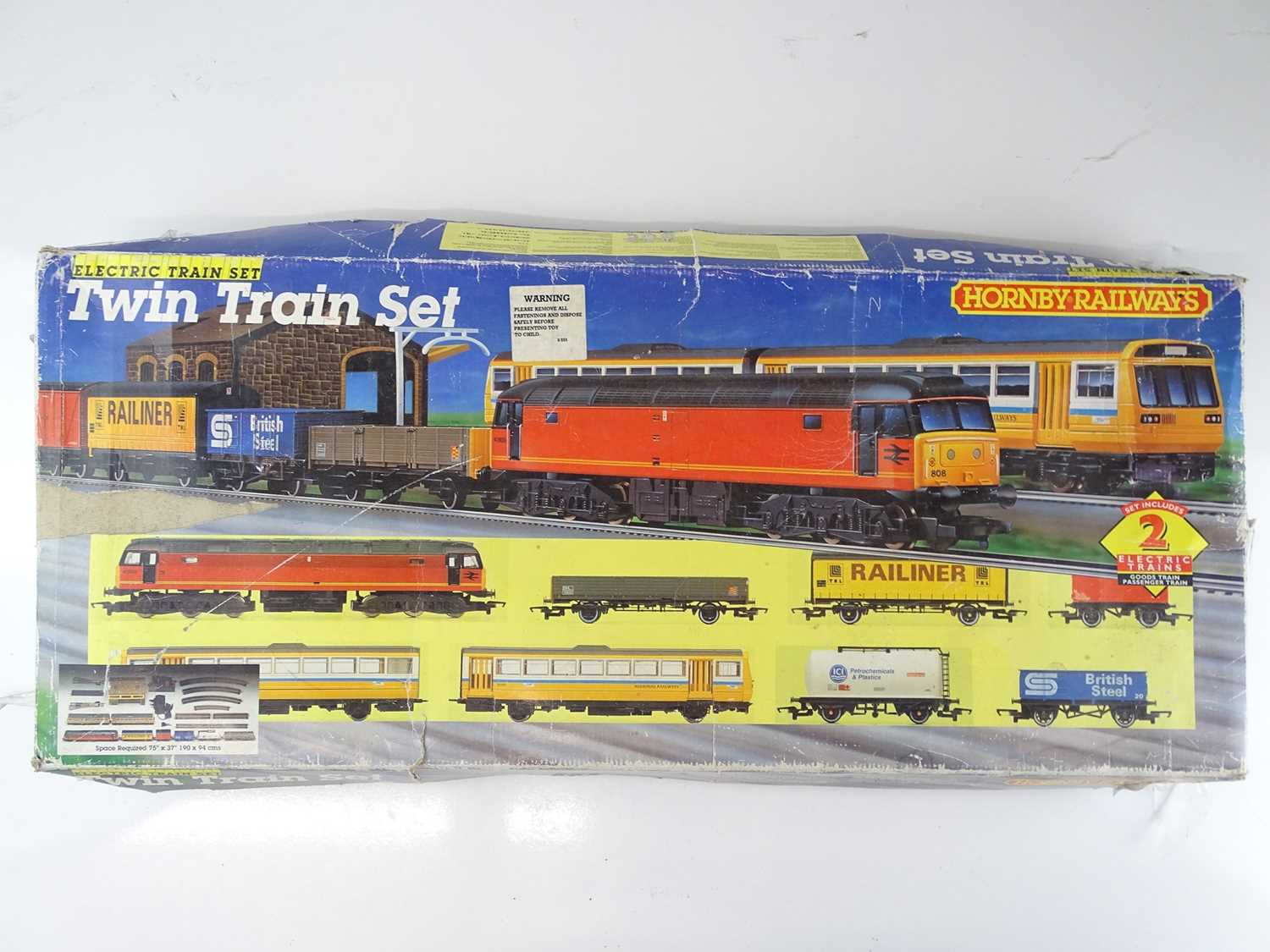 Lot 421 - A HORNBY "Twin Train" train set, appears...