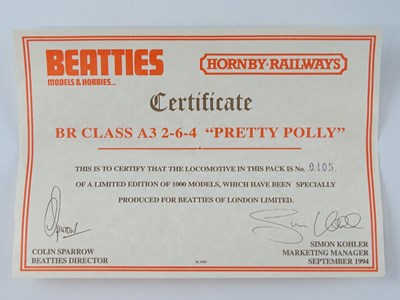 Lot 433 - A HORNBY R059 Class A3 steam locomotive in BR...