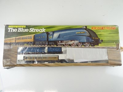 Lot 448 - A HORNBY 'The Blue Streak' train set - G/VG in...