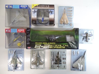 Lot 48 - A mixed selection of boxed military aircraft...