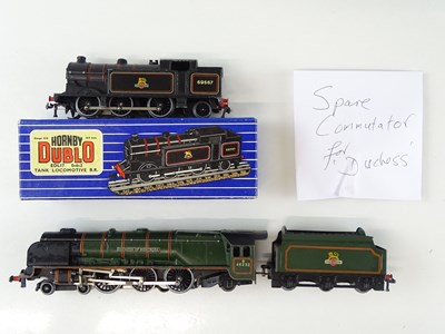 Lot 494 - A pair of HORNBY DUBLO 3-rail locos comprising...