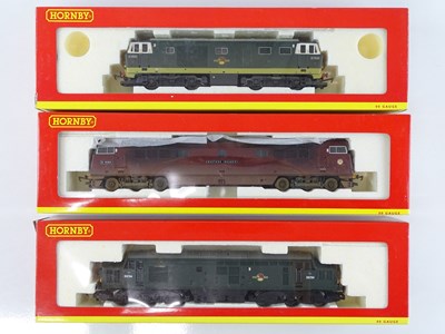 Lot 535 - A group of HORNBY diesel locos comprising...