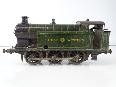 Lot 585 - A MARKLIN O Gauge Clockwork 0-6-0 steam tank...