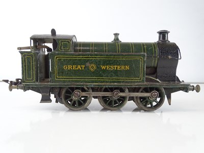 Lot 585 - A MARKLIN O Gauge Clockwork 0-6-0 steam tank...