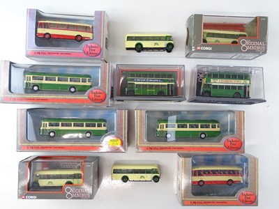 Lot 6 - A group of 1:76 scale EFE and CORGI OOC buses -...