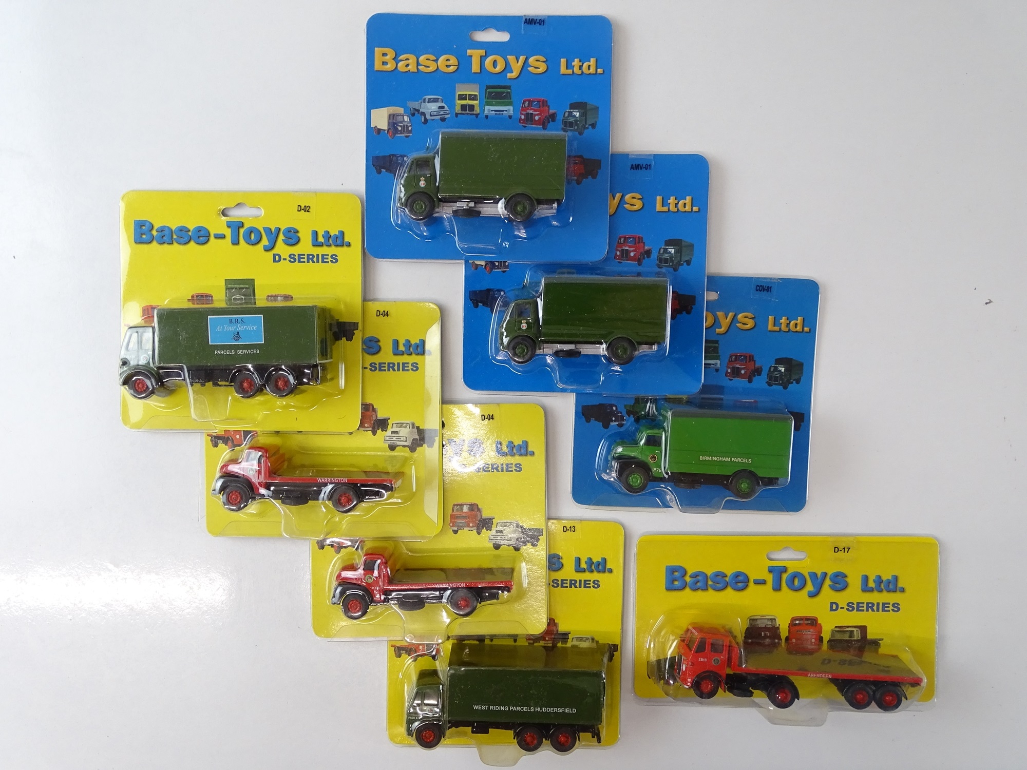 Lot 7 A group of Base Toys / BT Models 176 scale
