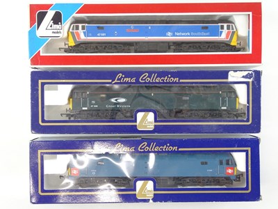 Lot 546 - A trio of LIMA Class 47 diesel locos in...