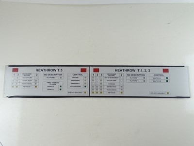 Lot 226 - A small glass signalling panel from Earls...