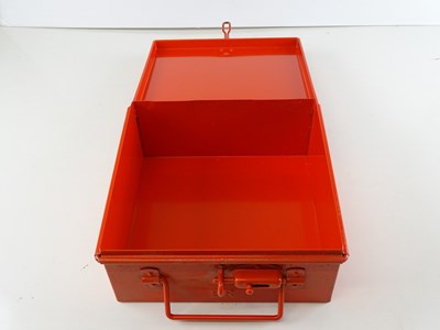 Lot 227 - A BR painted, square detonator box in bright...