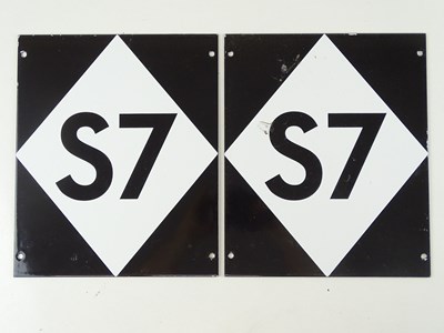 Lot 231 - A pair of London Underground station platform...