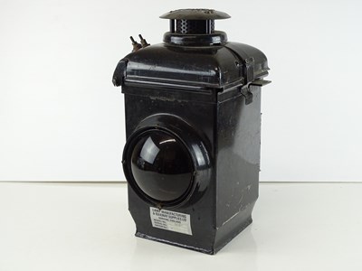 Lot 236 - An Adlake British Railways buffer lamp -...