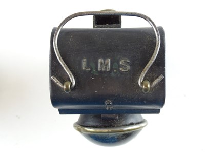 Lot 123 - A pair of Railway hand lamps - one marked LMS,...