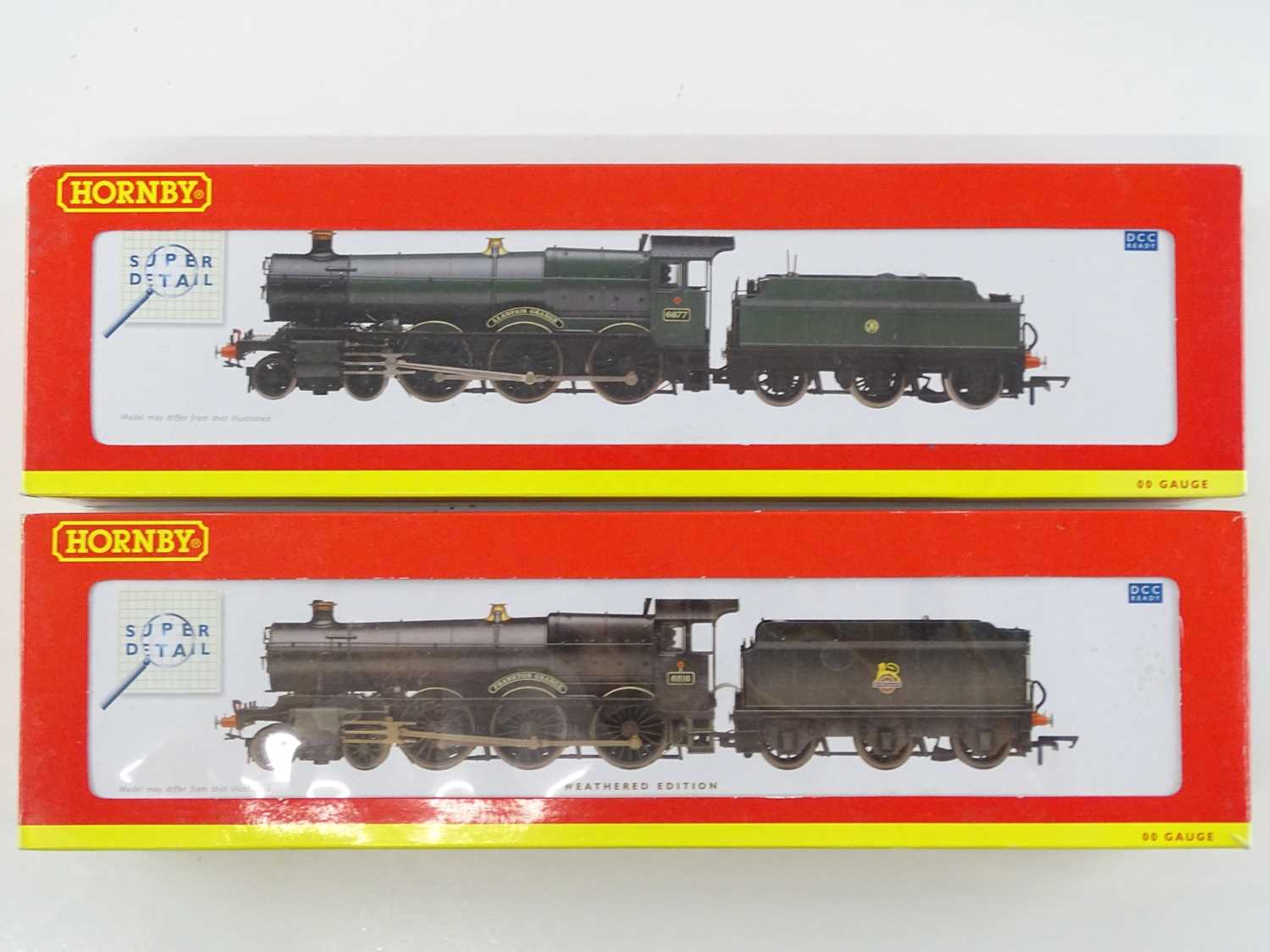 Lot 556 - A pair of HORNBY Grange Class steam locos...