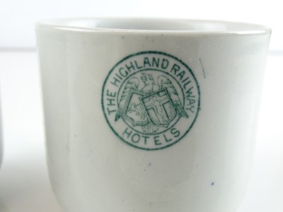 Lot 139 - A group of early railway crockery items...