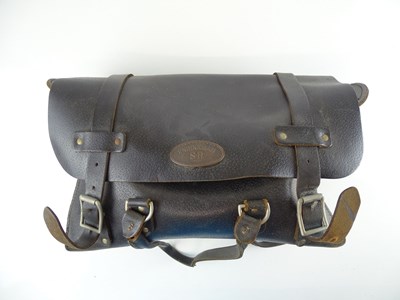 Lot 144 - A leather Southern Railways engineman's bag -...