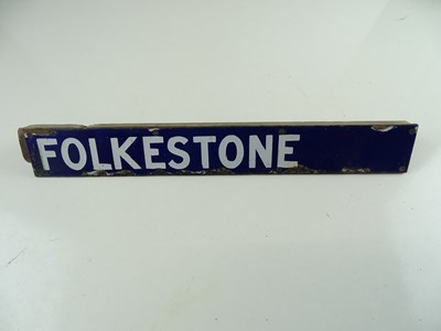 Lot 145 - A rotating enamelled destination plaque for...