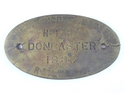 Lot 147 - A brass London North Eastern Railway steam...