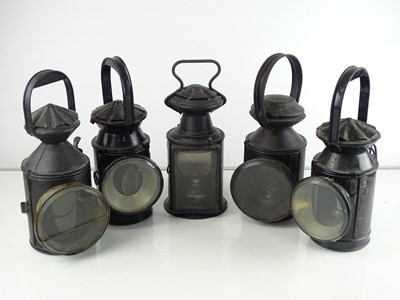Lot 152 - A group of railway lamps as lotted (5)