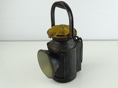 Lot 156 - A Southern Railways (Eastleigh) hand lamp with...