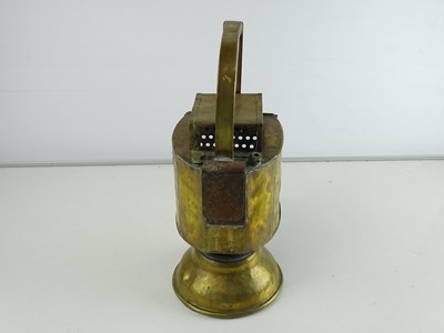 Lot 157 - A Spanish Outline RENFE brass railway lamp