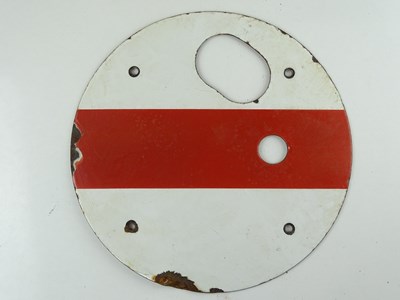 Lot 181 - A BR shunt disc signal plate