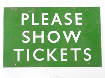 Lot 182 - A BR Southern Region enamel sign 'Please Show...