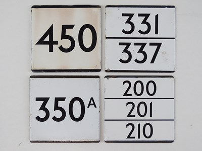 Lot 206 - A group of London Transport bus stop E plates (4)