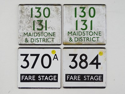 Lot 207 - A group of London Transport bus stop E plates -...