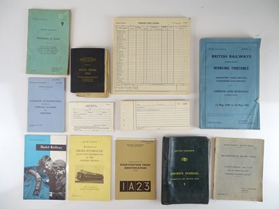 Lot 217 - A selection of railway printed papers to...