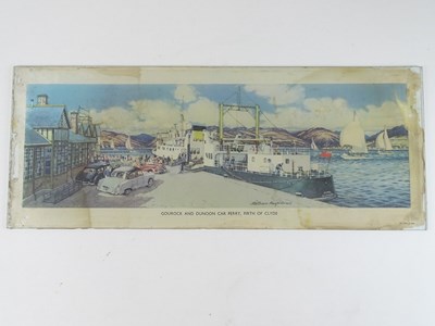 Lot 218 - A BR railway carriage print 'Gourock and...