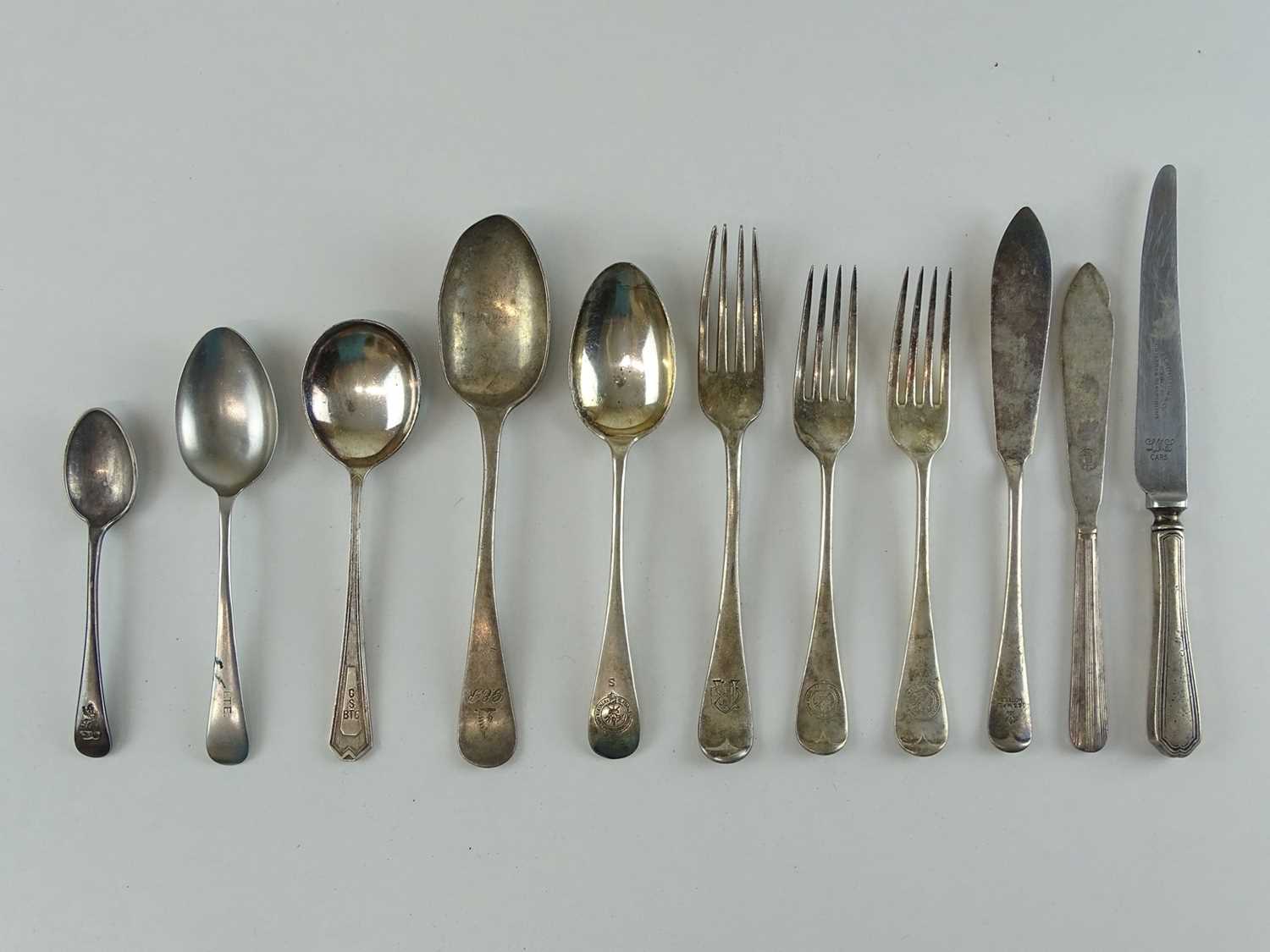Lot 42 - A selection of silver plate Railway related...