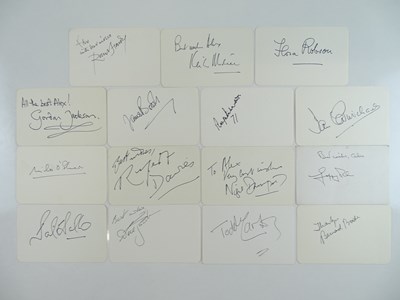 Lot 163 - BRITISH ACTORS: A mixed group of signed cards...