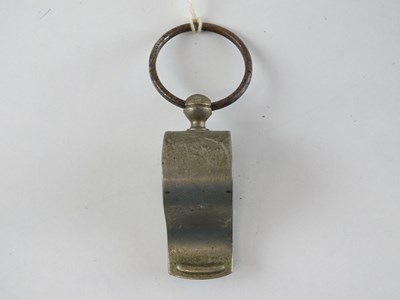 Lot 64 - A Thunderer Patent nickel plated whistle -...