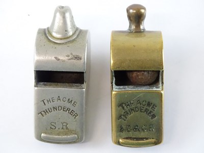 Lot 71 - A pair of Acme Thunderer whistles - one...