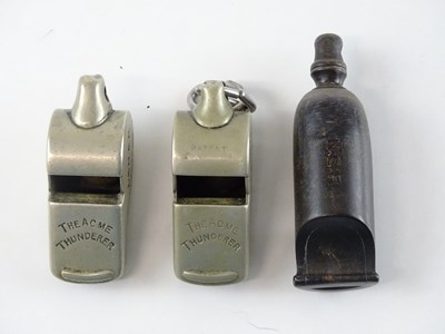Lot 72 - A pair of Acme Thunderer whistles - both...