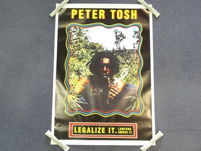 Lot 414 - PETER TOSH - Commercial Poster 'LEGALIZE IT -...