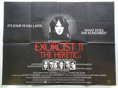 Lot 377 - EXORCIST 2: THE HERETIC (1977) - UK Quad Film...