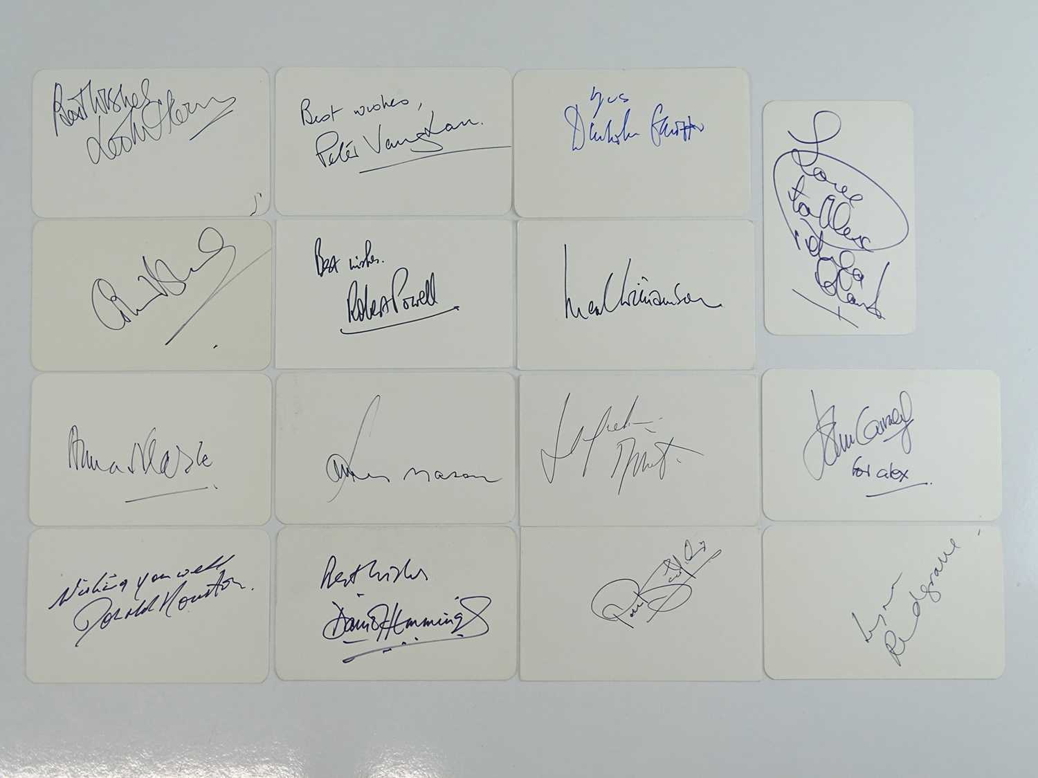 Lot 165 - BRITISH ACTORS: A mixed group of signed cards...