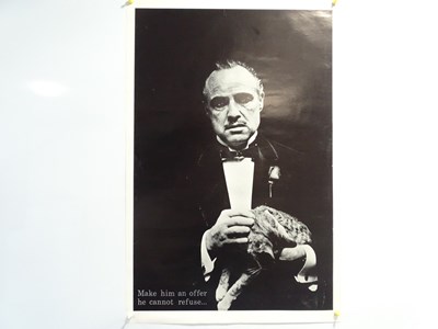 Lot 341 - THE GODFATHER - Black and white portrait,...