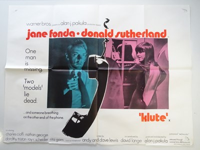 Lot 343 - KLUTE (1971) - A folded UK Quad film poster...